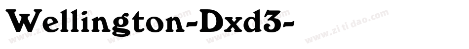 Wellington-Dxd3字体转换