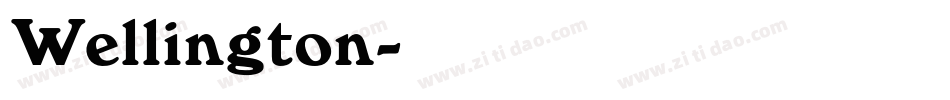 Wellington字体转换