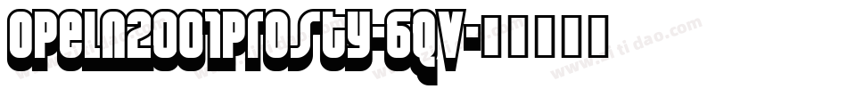 Opeln2001Prosty-6qv字体转换