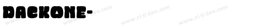 DackOne字体转换