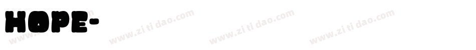 Hope字体转换