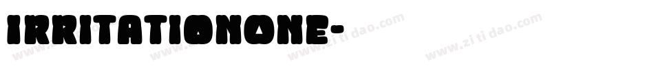 IrritationOne字体转换