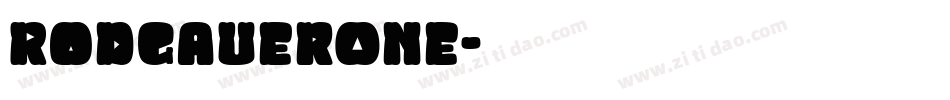 RodgauerOne字体转换