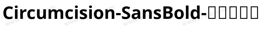Circumcision-SansBold字体转换