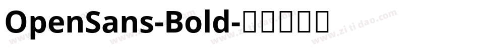 OpenSans-Bold字体转换
