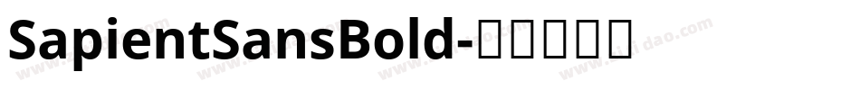 SapientSansBold字体转换