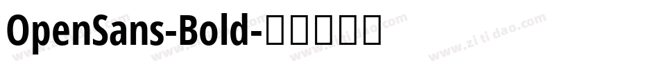 OpenSans-Bold字体转换