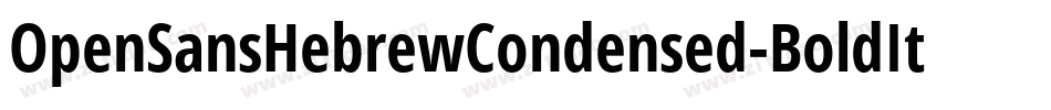 OpenSansHebrewCondensed-BoldItalic字体转换