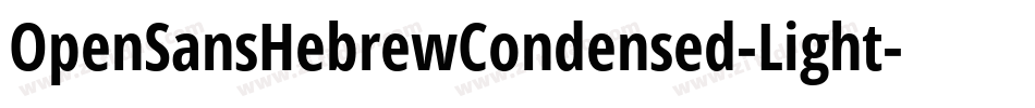 OpenSansHebrewCondensed-Light字体转换