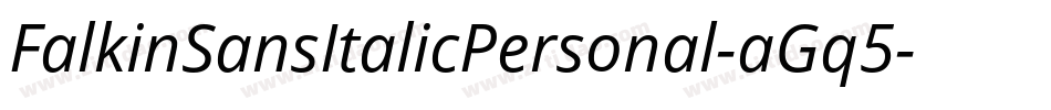 FalkinSansItalicPersonal-aGq5字体转换