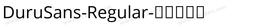 DuruSans-Regular字体转换