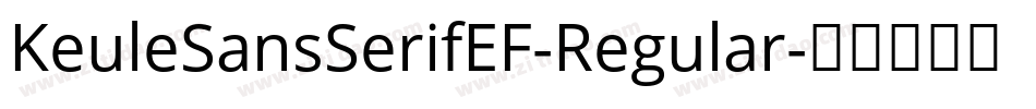 KeuleSansSerifEF-Regular字体转换