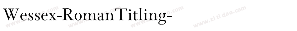 Wessex-RomanTitling字体转换