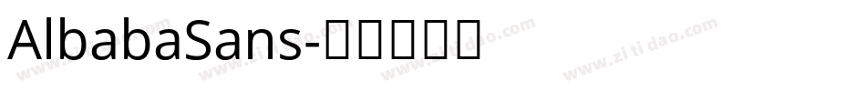 AlbabaSans字体转换
