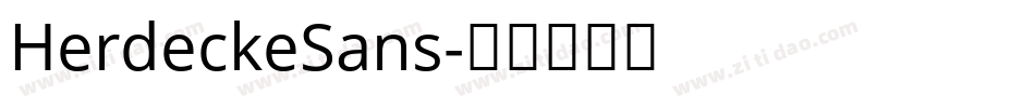HerdeckeSans字体转换