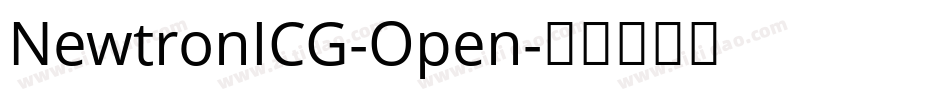 NewtronICG-Open字体转换