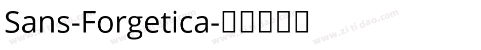 Sans-Forgetica字体转换