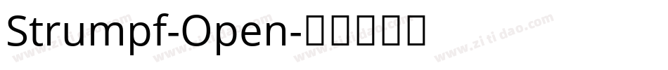 Strumpf-Open字体转换