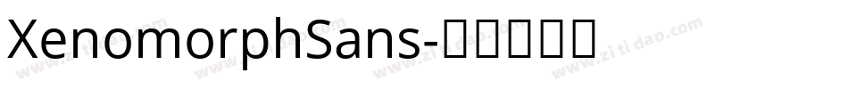 XenomorphSans字体转换