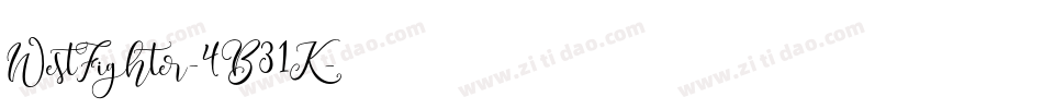 WestFighter-4B31K字体转换