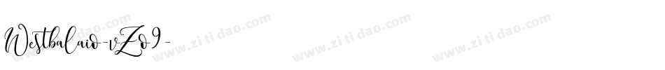 Westbalaio-vZo9字体转换