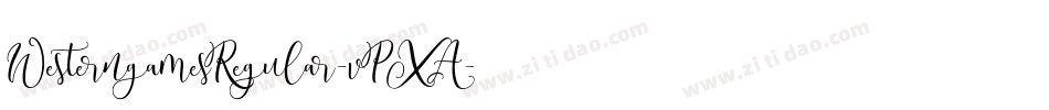 WesterngamesRegular-vPXA字体转换