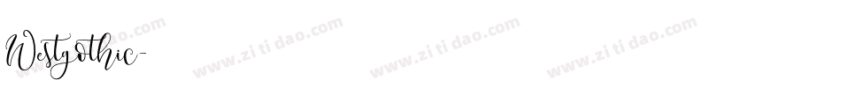 Westgothic字体转换