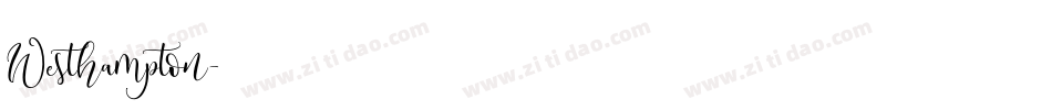 Westhampton字体转换