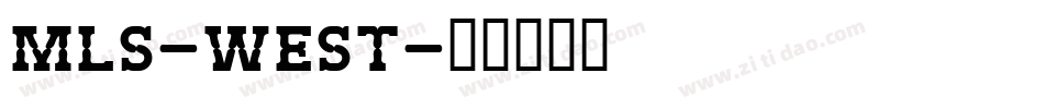 MLS-West字体转换