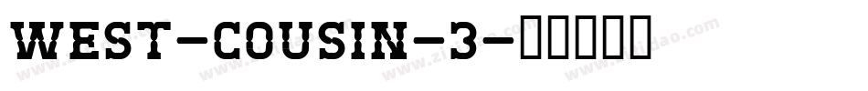 West-Cousin-3字体转换