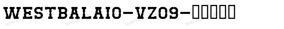 Westbalaio-vZo9字体转换
