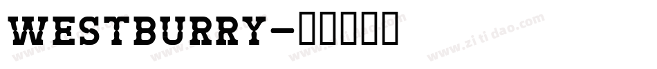 Westburry字体转换