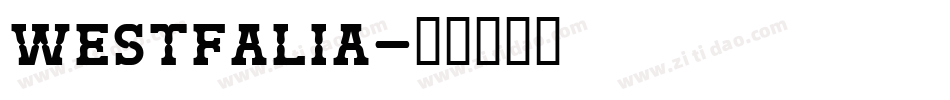 Westfalia字体转换