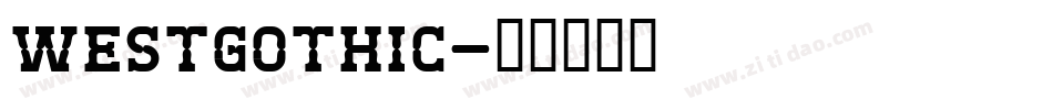 Westgothic字体转换