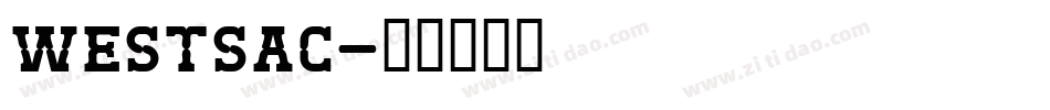 Westsac字体转换