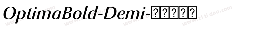 OptimaBold-Demi字体转换