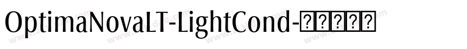 OptimaNovaLT-LightCond字体转换