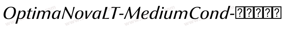 OptimaNovaLT-MediumCond字体转换