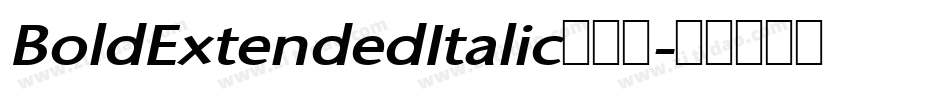 BoldExtendedItalic转换器字体转换