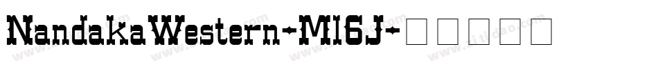 NandakaWestern-Ml6J字体转换