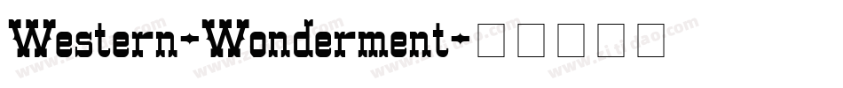 Western-Wonderment字体转换