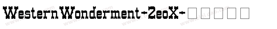 WesternWonderment-2eoX字体转换