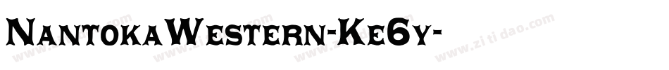 NantokaWestern-Ke6y字体转换