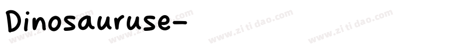 Dinosauruse字体转换