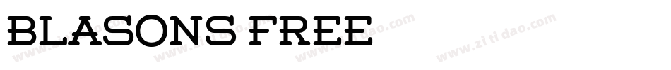 Blasons-Free字体转换