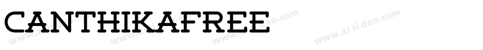 CanthikaFree字体转换