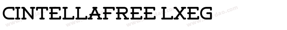 CintellaFree-LxeG字体转换
