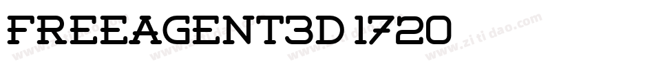 FreeAgent3D-1720字体转换