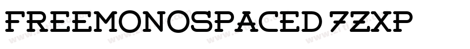 FreeMonospaced-7ZXP字体转换