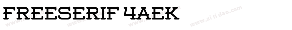 FreeSerif-4aeK字体转换